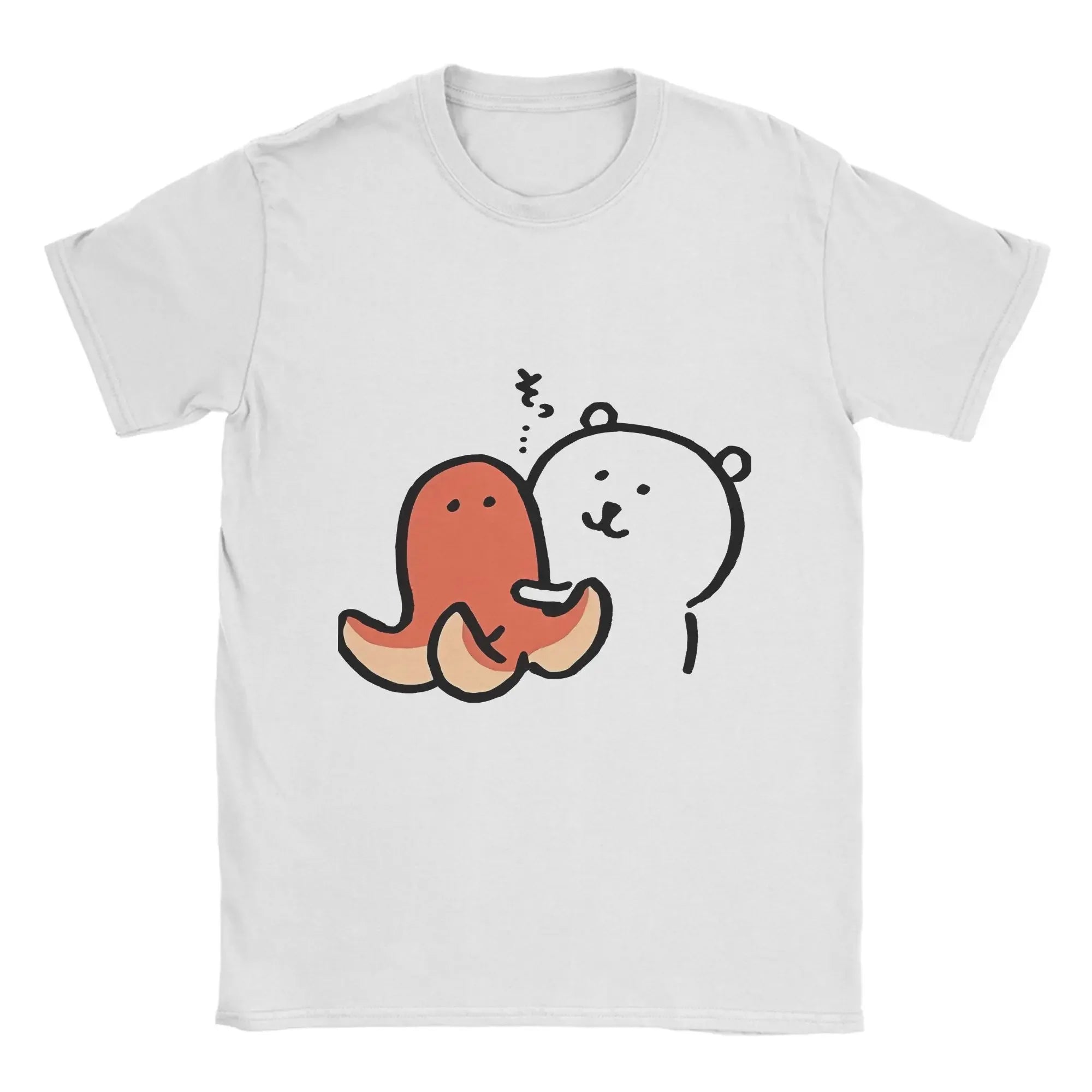 Joke Bear Print T Shirt for Women Summer Vintage T Shirts O-Neck Hip Hop Tee Shirt Women Clothing