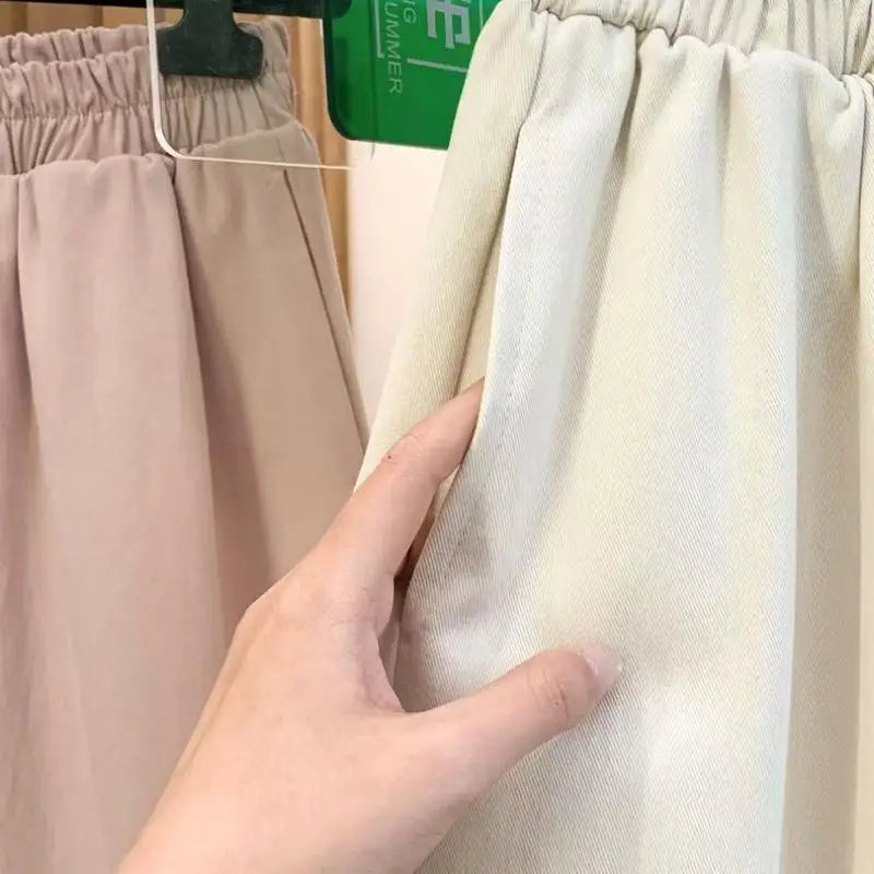 Sweet and Lovely Student Flower Pants New Women's Loose Straight Leg Pants Fashionable Girls' Casual Wide Leg Pants Versatile