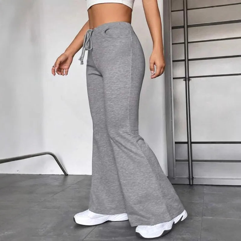 2025 Summer New Women's Pants Patchwork Yoga  Outdoor Casual Flare Pants Women's Clothing